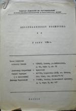 INFORMATSIONNYI BIULLETEN’ (RABOCHAIA KOMISSIIA PO RASSLEDOVANIIU ISPOL’ZOVANIIA PSIKHIATRII V POLITICHESKIKH TSELIAKH), No. 9, 1978. Archive of the History of Dissidence in the USSR, International “Memorial” Society, Moscow.